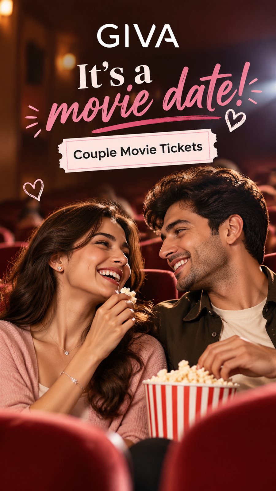 GIVA - It's a movie date! Couple Movie Tickets
