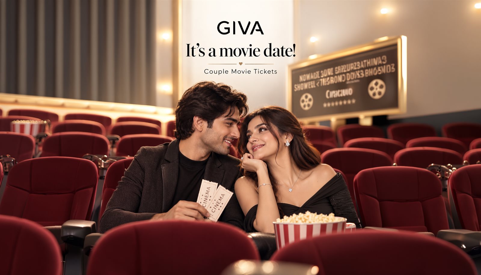 GIVA - It's a movie date! Couple Movie Tickets