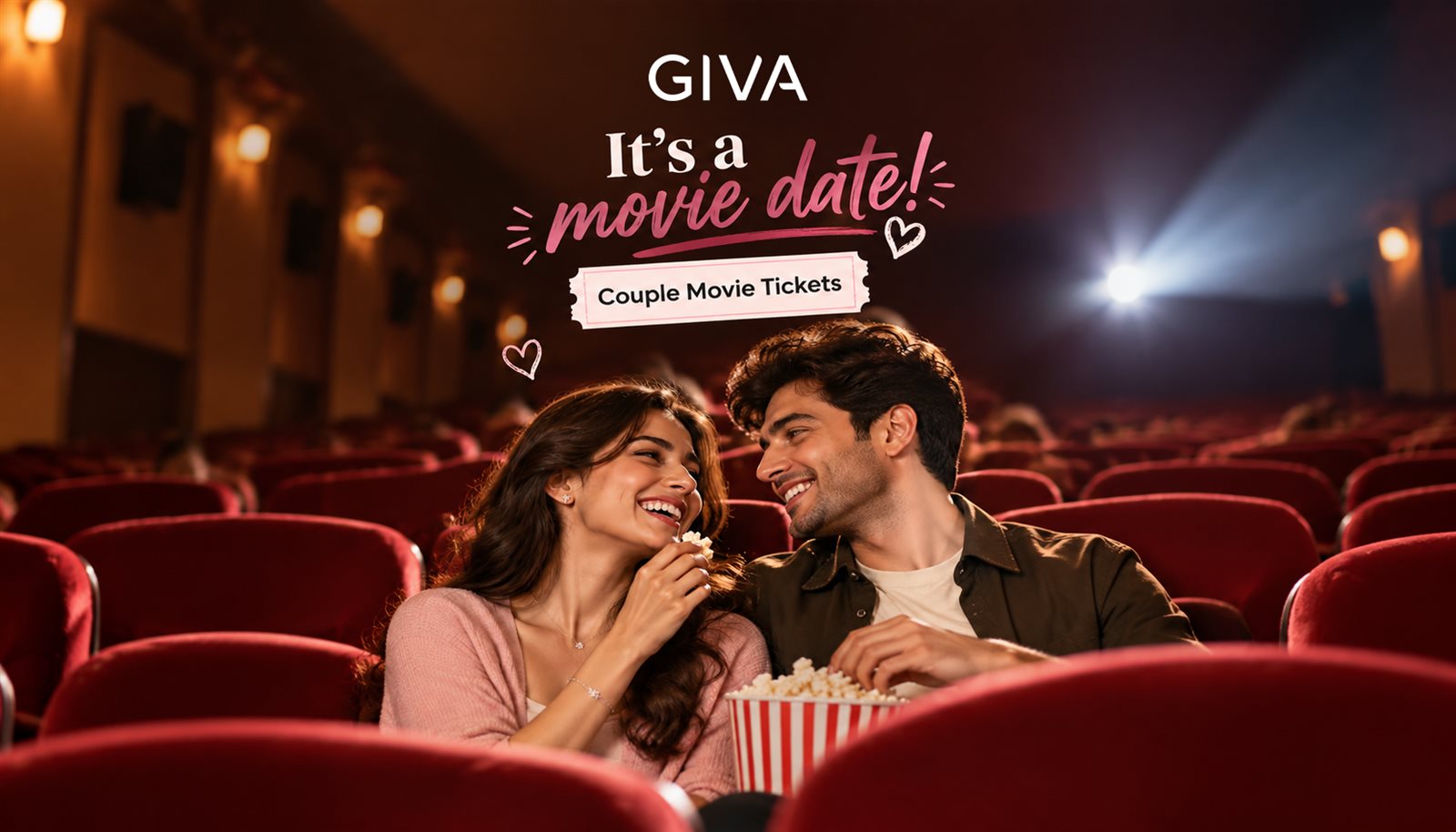GIVA - It's a movie date! Couple Movie Tickets